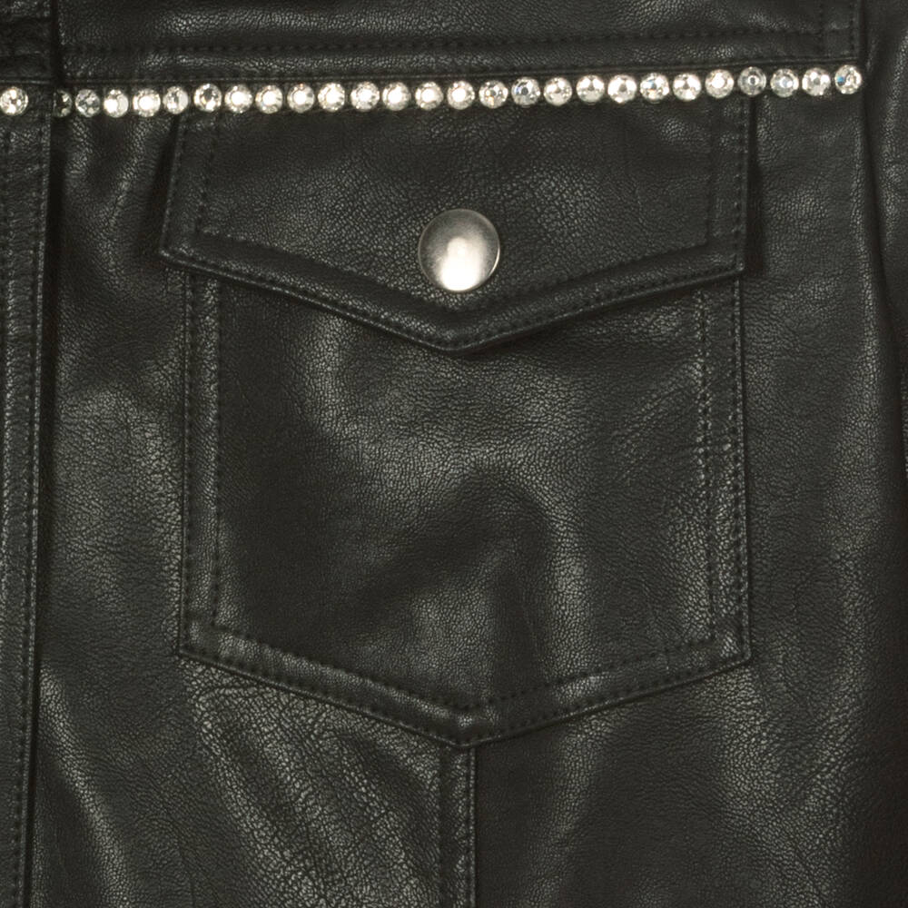 Monnalisa-Куртка из искусственной кожи для девочек-подростков | Childrensalon Outlet