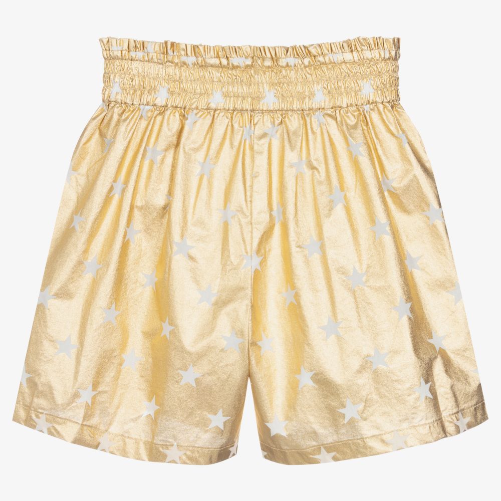 Monnalisa Girls Sport & Swimwear Sportswear Sports Shorts Fleece shorts with star print 