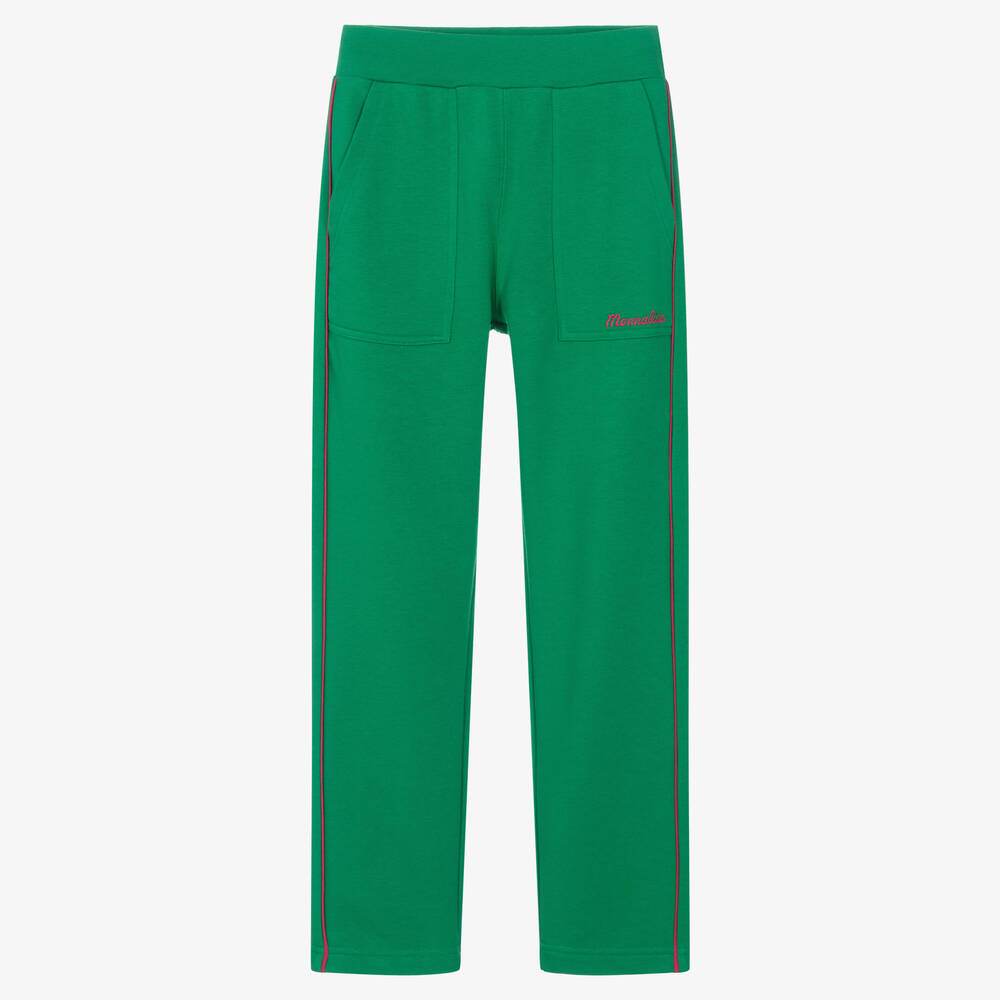 Monnalisa - Pantalon de jogging vert en coton | Childrensalon