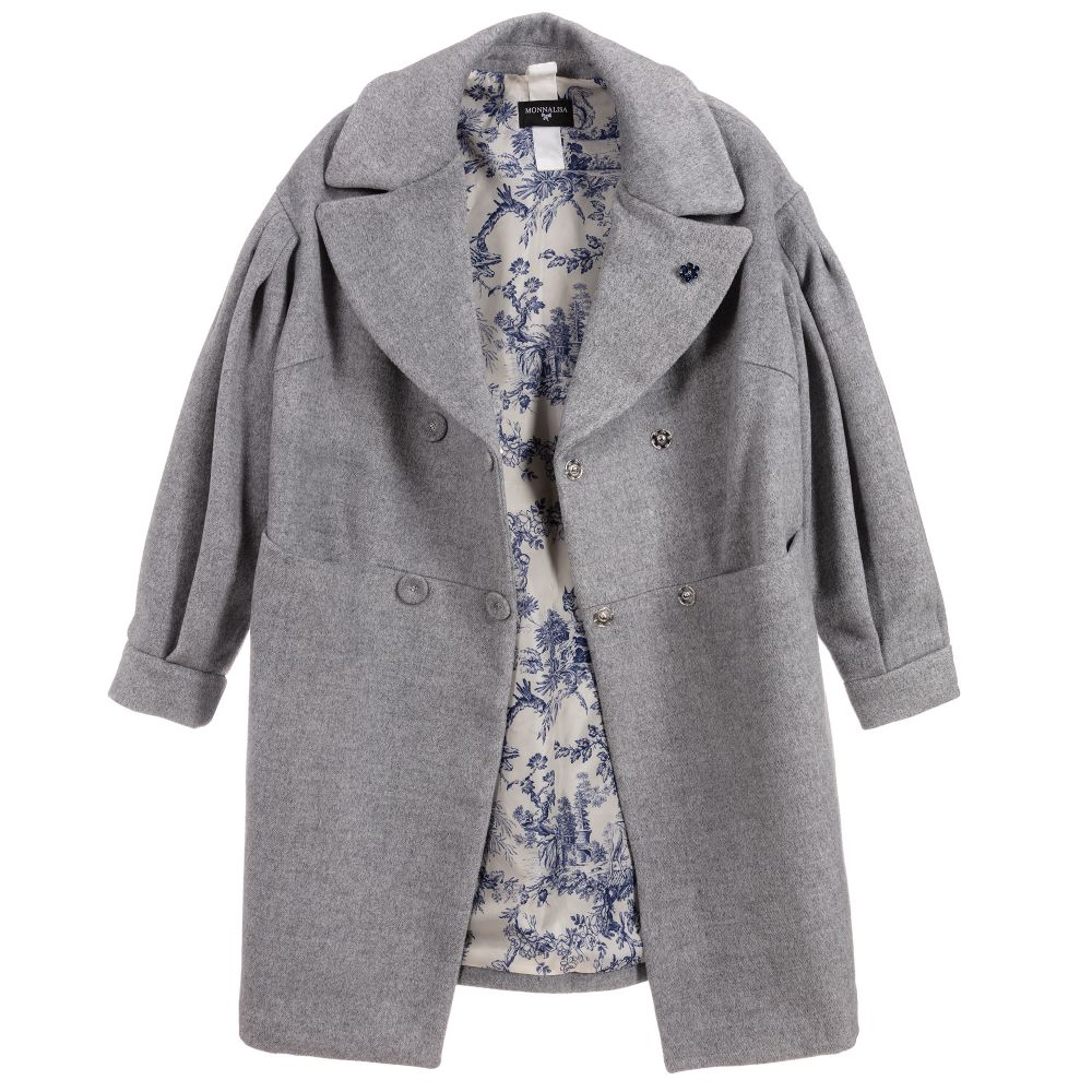 Girls gray coat top