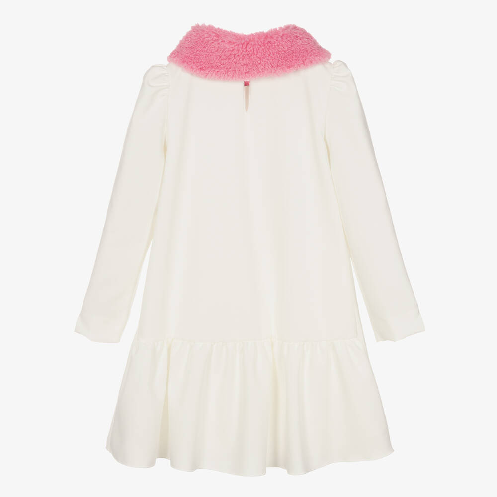 Monnalisa-Teen Girls Ivory Disney Dress | Childrensalon Outlet