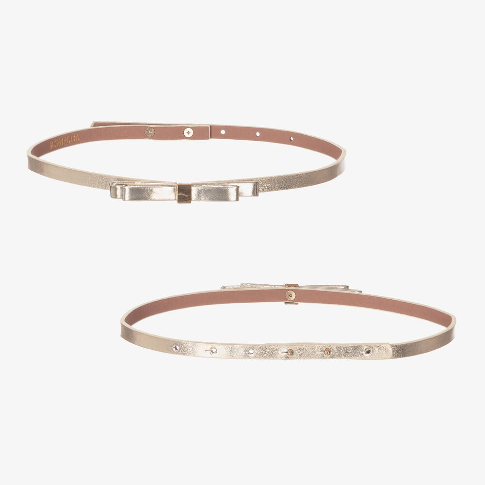 Monnalisa-Teen Girls Ivory Floral Satin Dress | Childrensalon Outlet