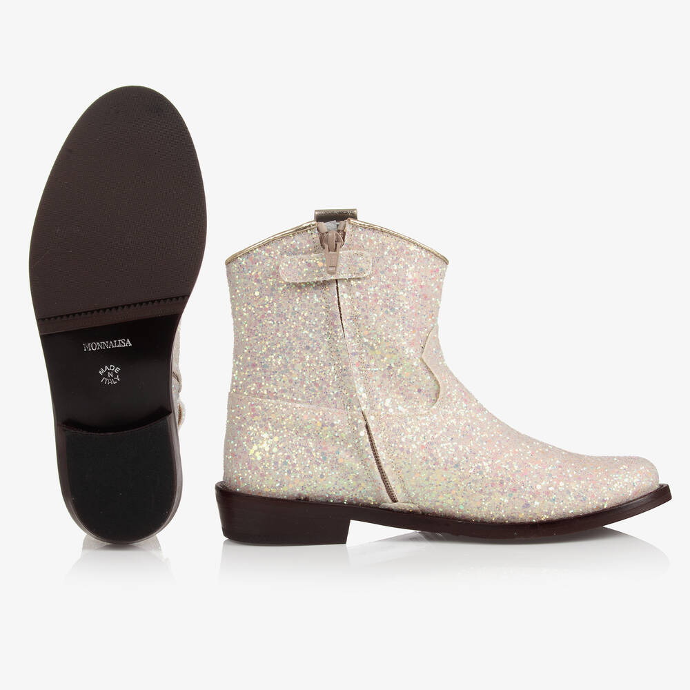 Monnalisa glitter boots outlet