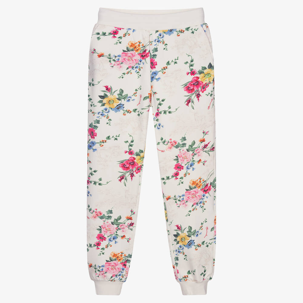 Monnalisa - Teen Girls Ivory Joggers | Childrensalon