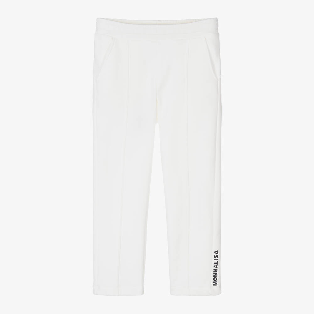 Monnalisa - Teen Girls Ivory Joggers | Childrensalon