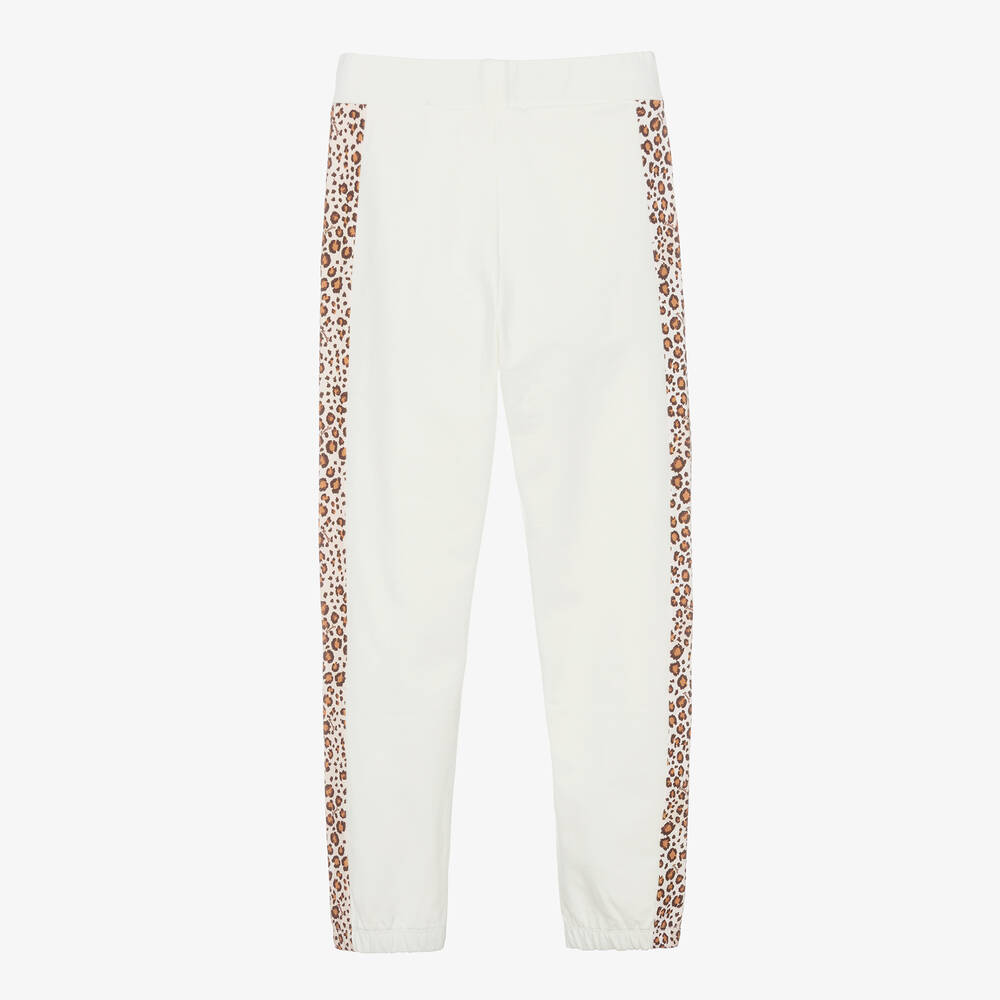 Monnalisa-جوغرز تينز بناتي قطن جيرسي لون عاجي | Childrensalon Outlet