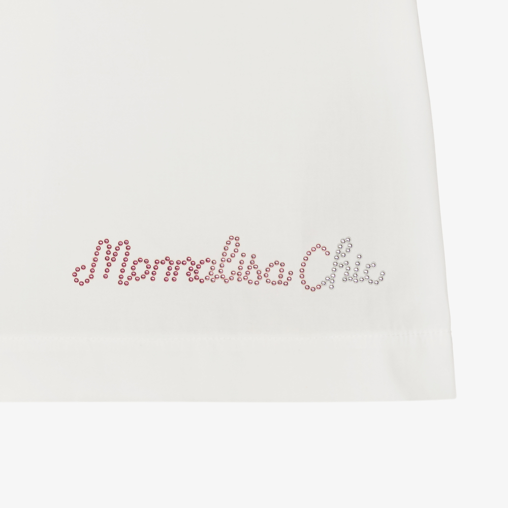 Monnalisa-بلوز تينز بناتي قطن لون عاجي | Childrensalon Outlet