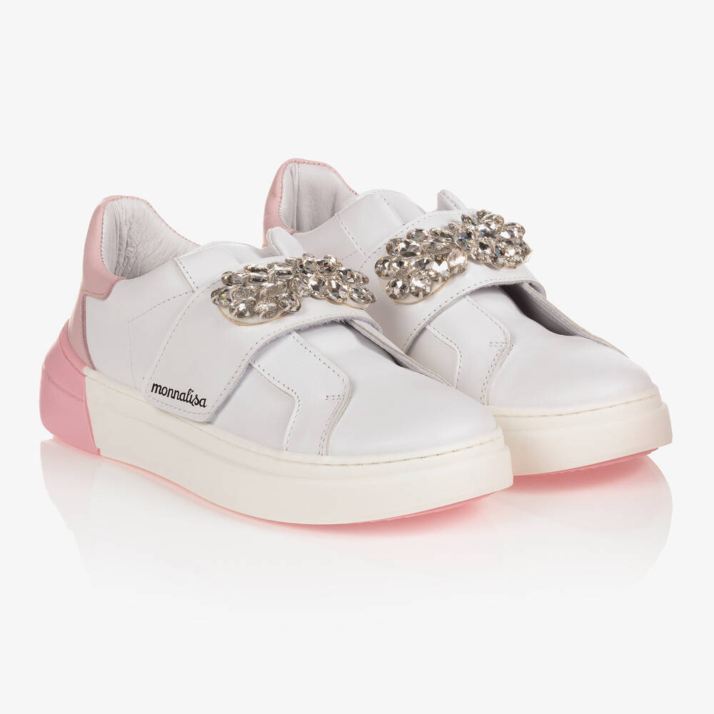 Monnalisa - Teen Girls Leather Trainers | Childrensalon