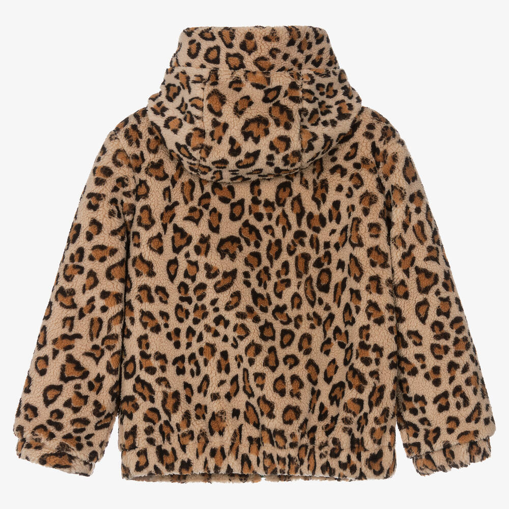 Leopard print sales girls coat