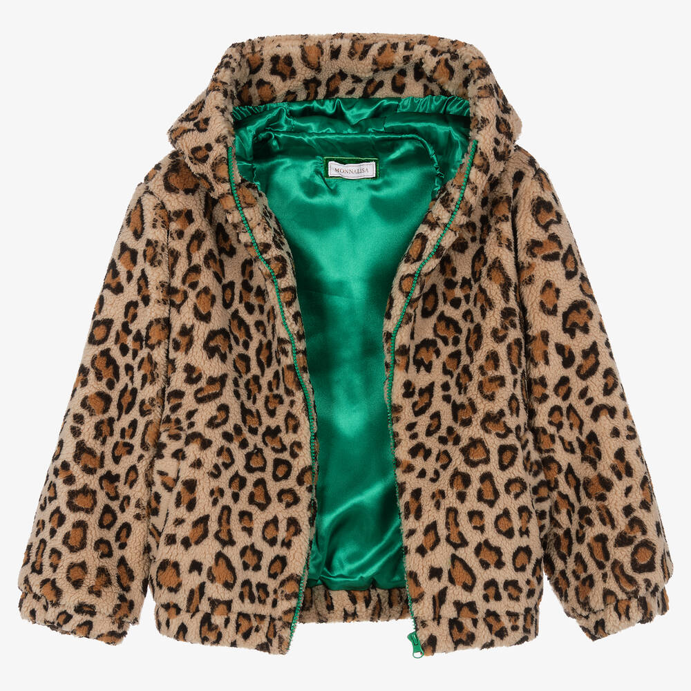 Leopard print jacket ladies top