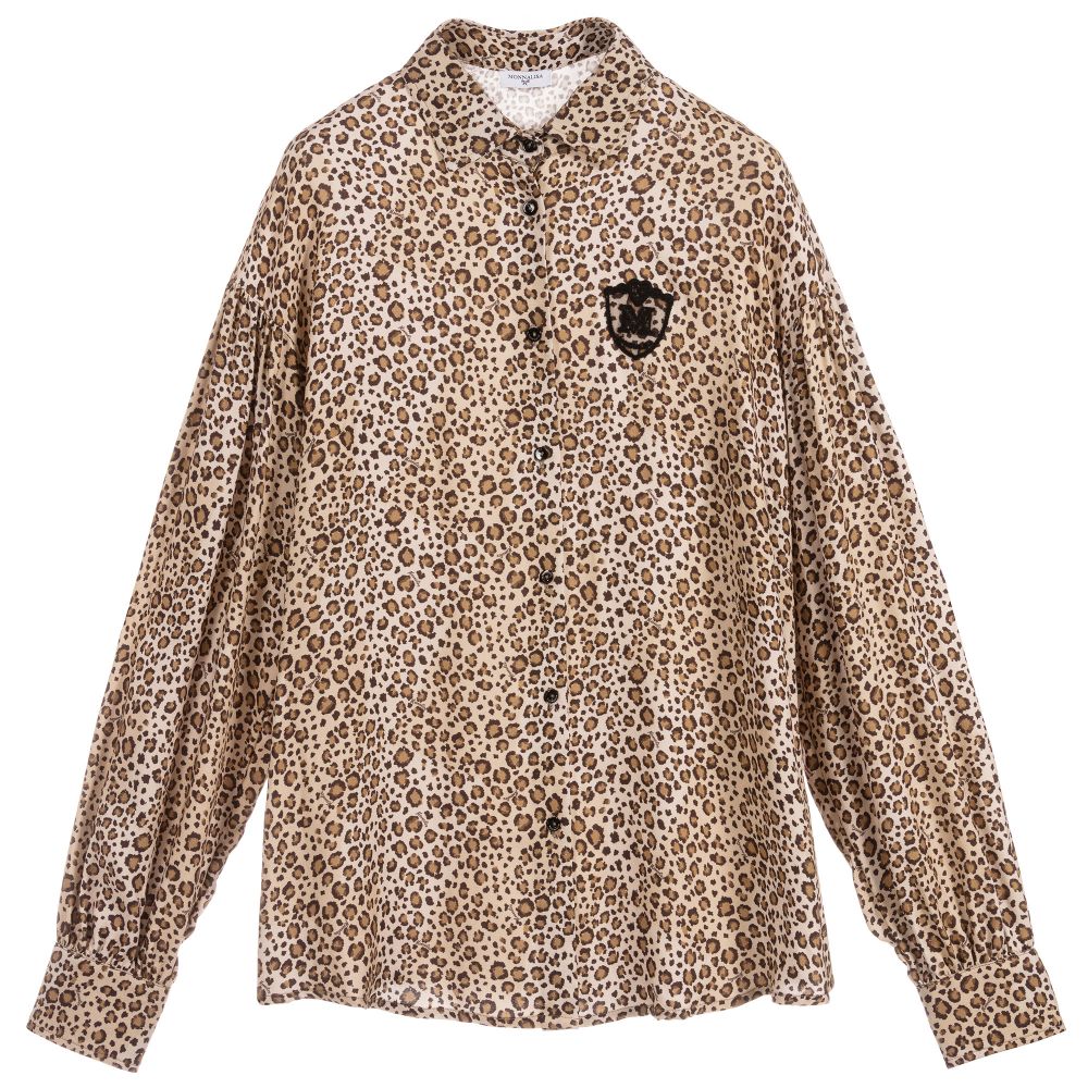 Monnalisa - Teen Girls Leopard Print Shirt | Childrensalon Outlet