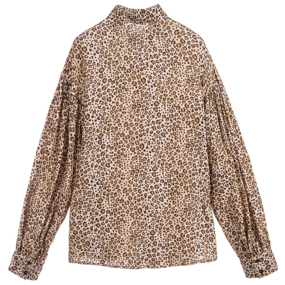 Monnalisa - Teen Girls Leopard Print Shirt | Childrensalon Outlet