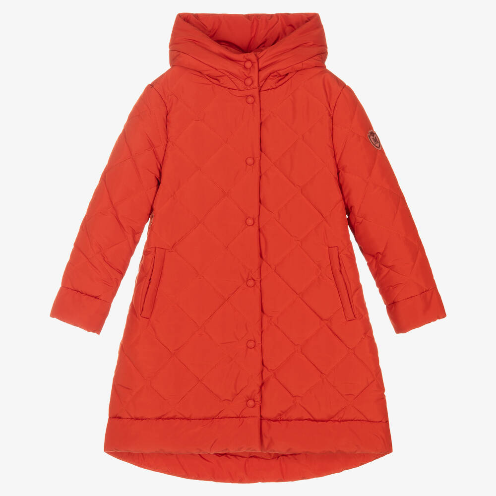 Monnalisa - Manteau orange matelassé Ado | Childrensalon