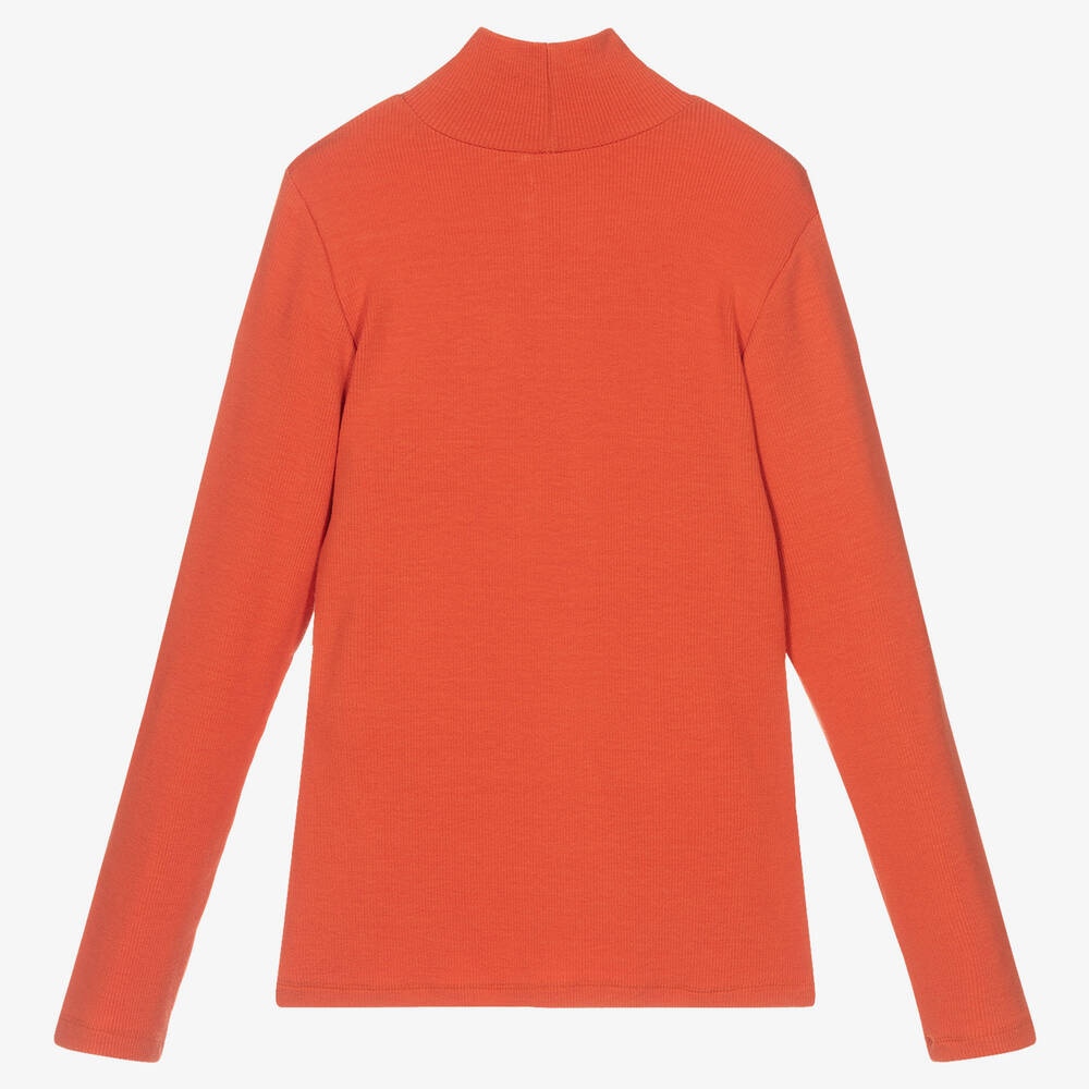 Monnalisa-Оранжевый топ из вискозы для девочек-подростков | Childrensalon Outlet