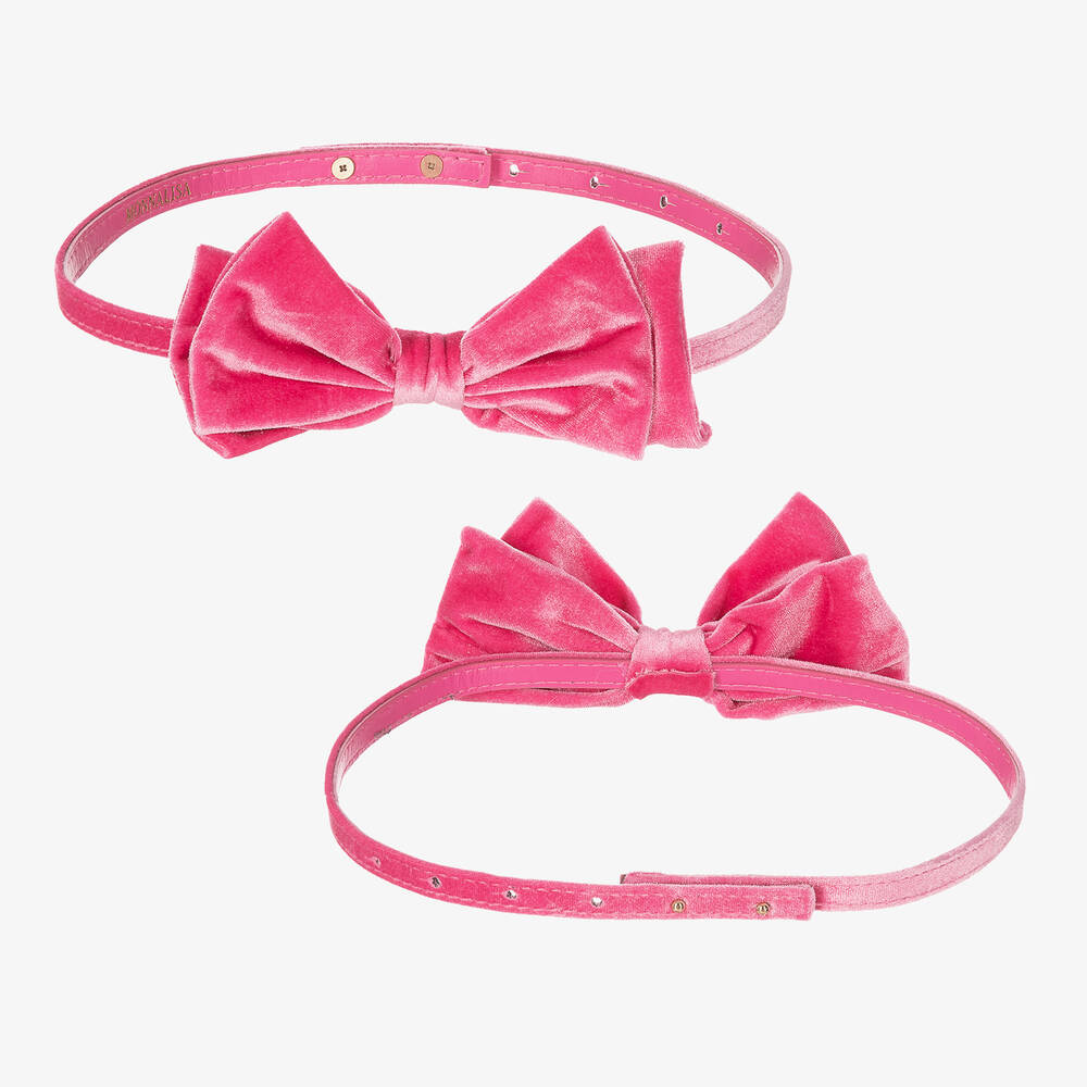 Monnalisa-Teen Girls Pink & Black Dress | Childrensalon Outlet