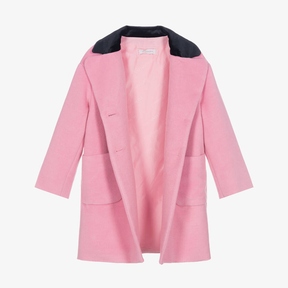 Monnalisa pink coat hotsell