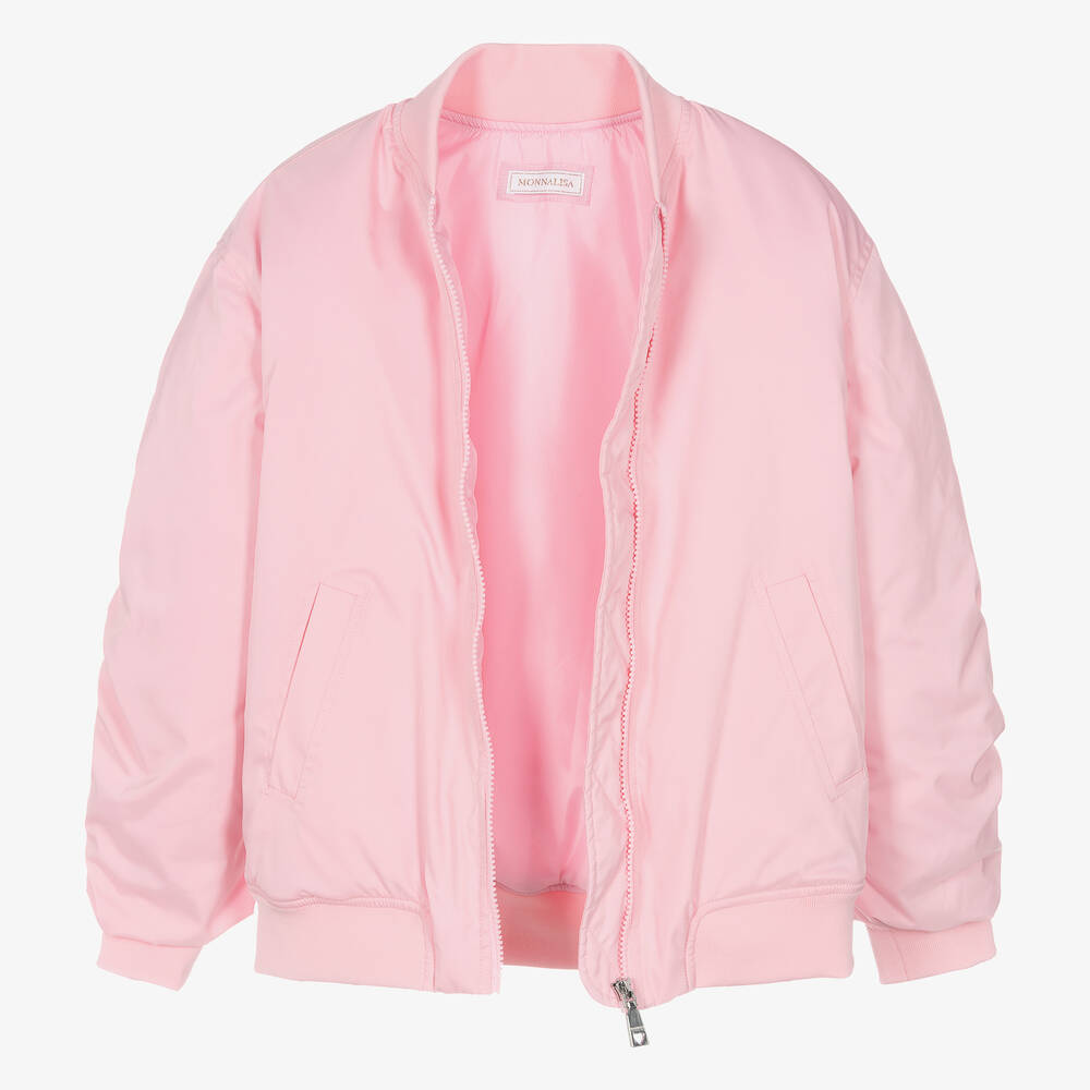 Monnalisa-جاكيت بومبر لون زهري للمراهقات | Childrensalon Outlet