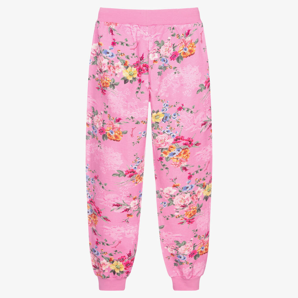 Monnalisa-Розовые хлопковые джоггеры для девочек-подростков | Childrensalon Outlet