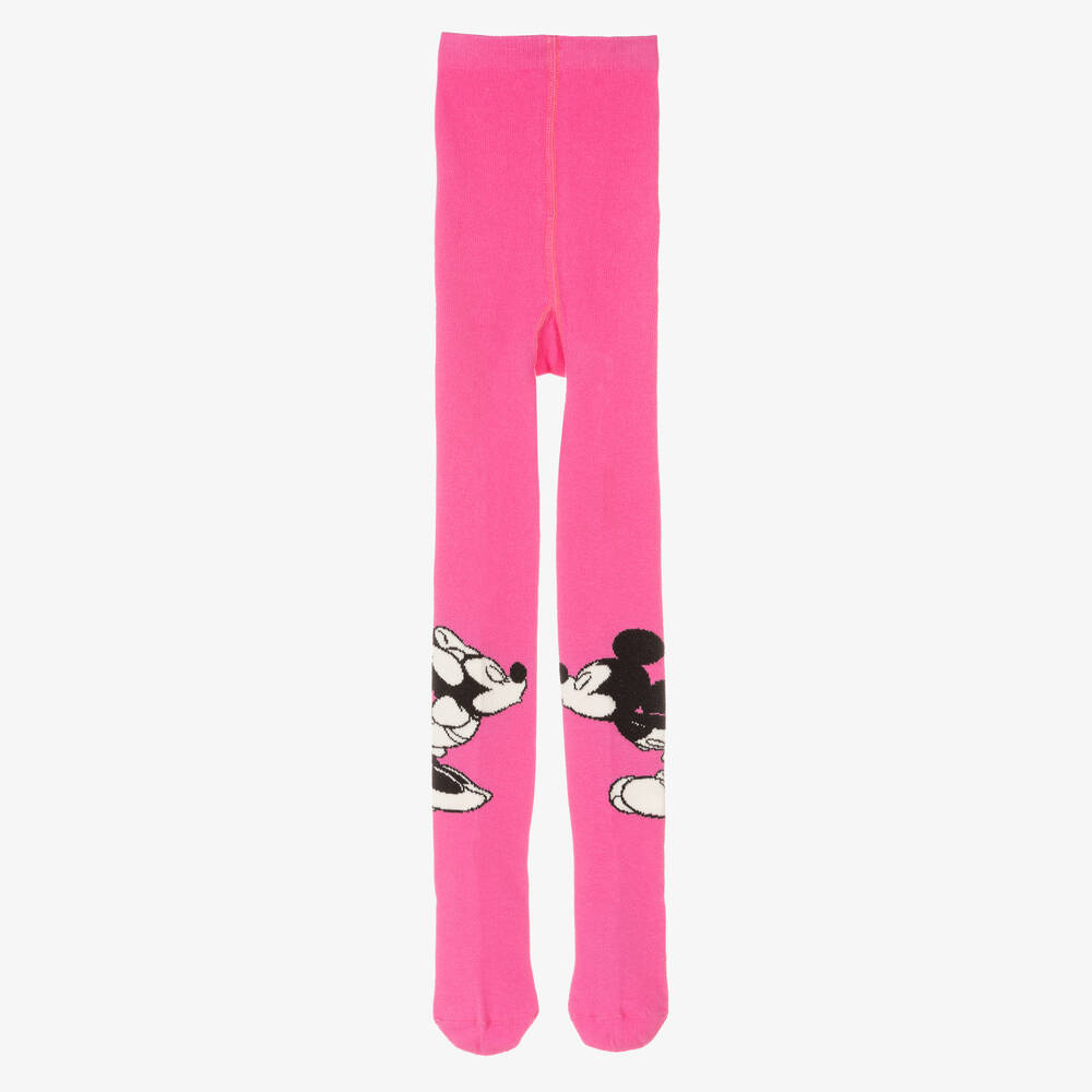 Monnalisa - Teen Girls Pink Disney Tights  | Childrensalon