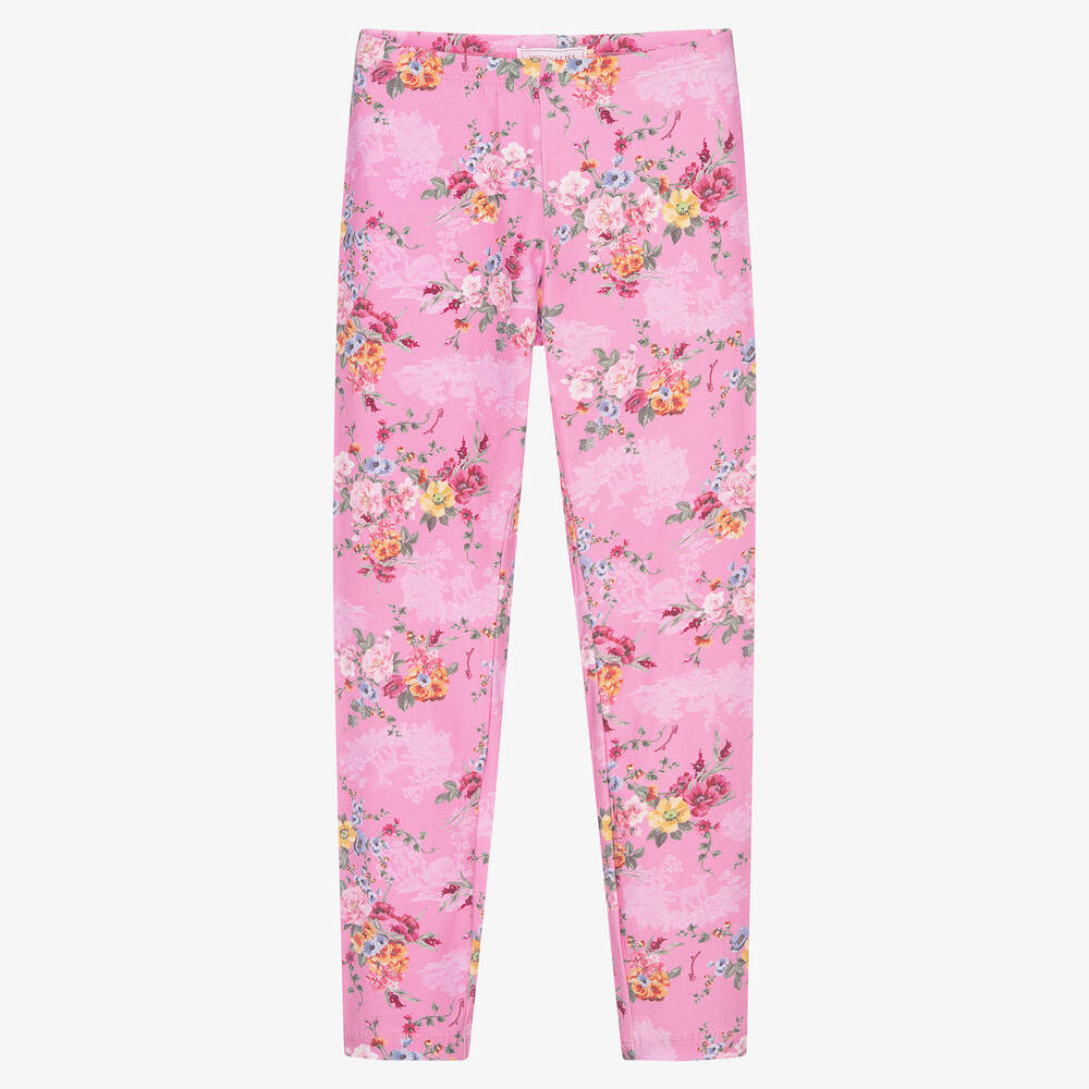 Monnalisa-Teen Girls Pink Leggings | Childrensalon Outlet