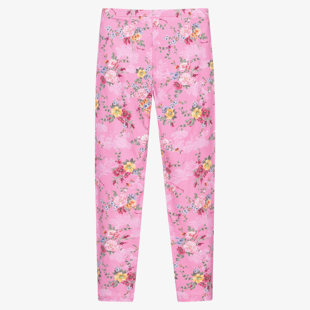 Monnalisa-Розовые легинсы для девочек-подростков | Childrensalon Outlet