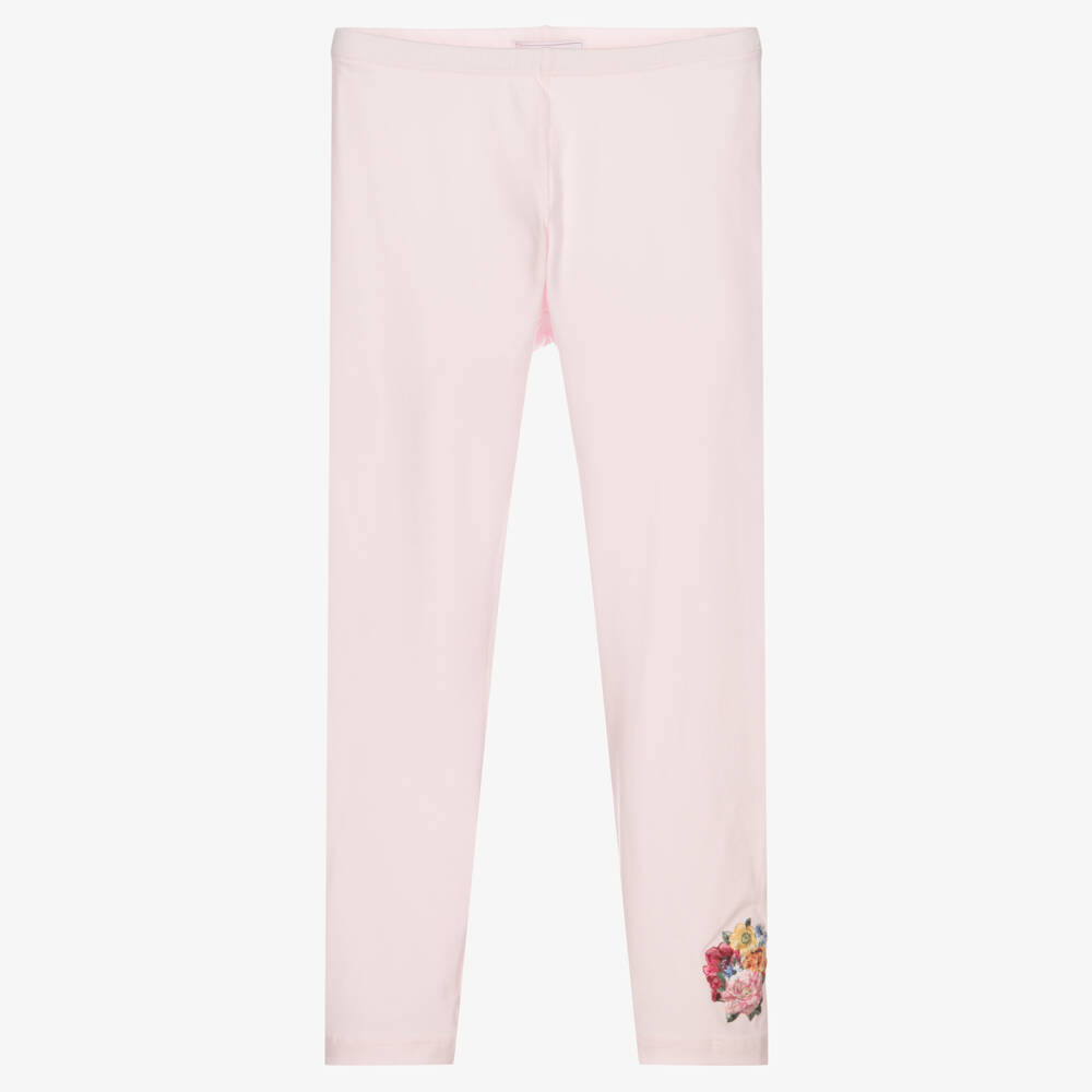 Monnalisa-Teen Girls Pink Leggings | Childrensalon Outlet