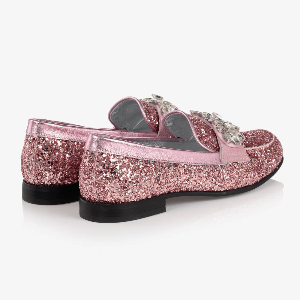 Monnalisa-Розовые лоферы для девочек-подростков | Childrensalon Outlet