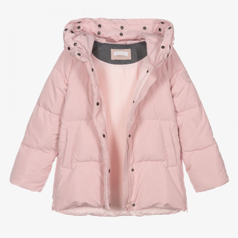 Monnalisa-Розовый пуховик для подростков | Childrensalon Outlet