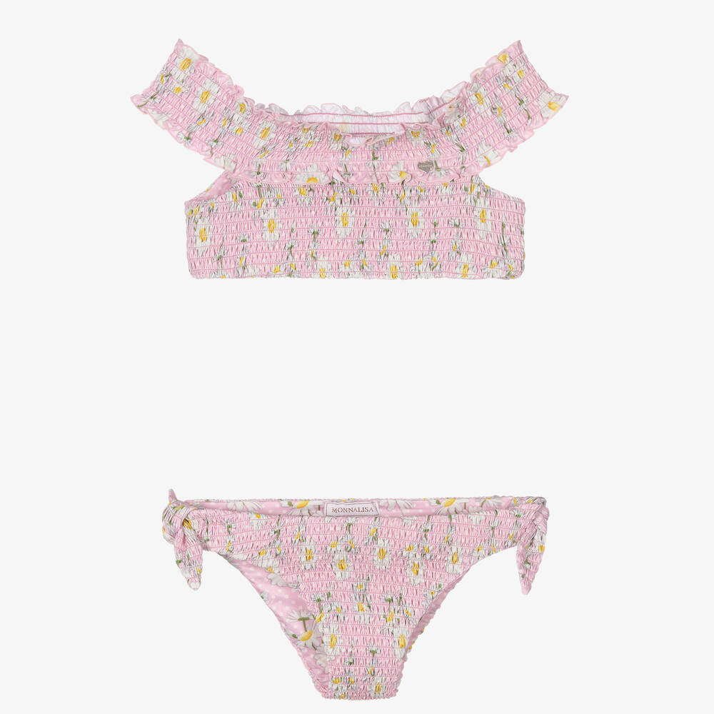 Monnalisa - Bikini rose froncé Ado fille | Childrensalon