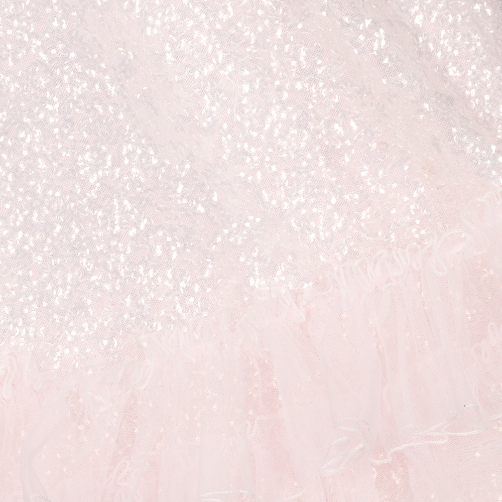 Monnalisa-Teen Girls Pink & Silver Dress | Childrensalon Outlet