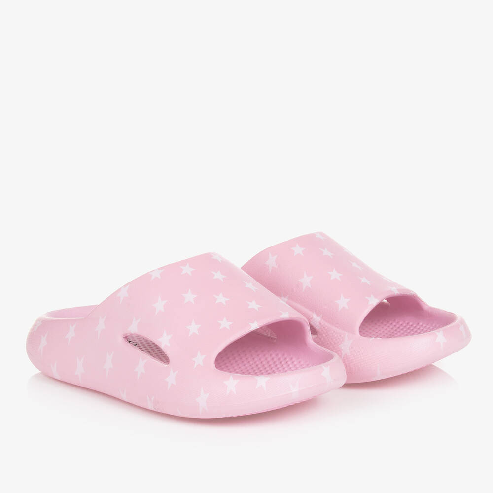 Monnalisa-Teen Girls Pink Star Sliders | Childrensalon Outlet