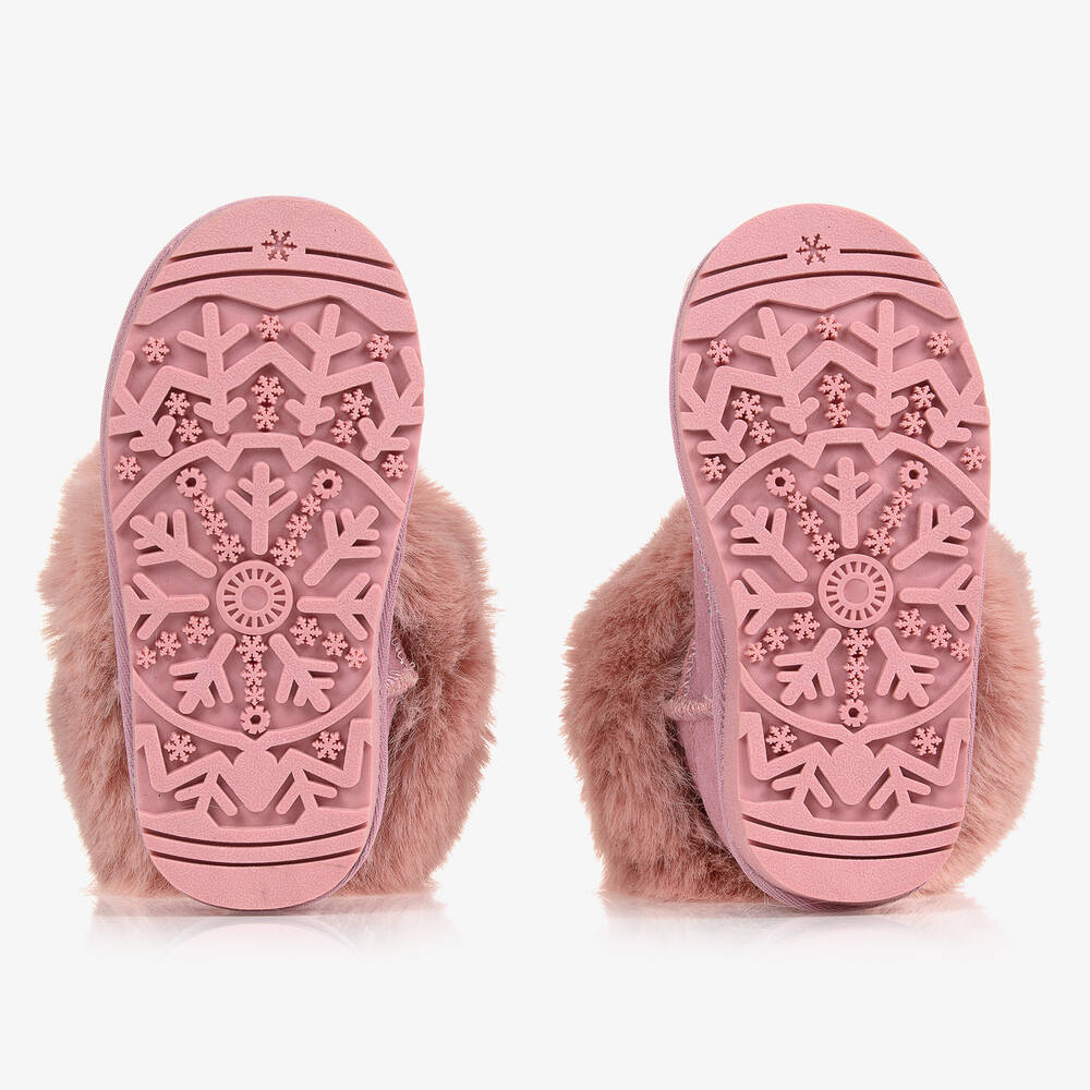 Monnalisa-Розовые замшевые сапожки для девочек-подростков | Childrensalon Outlet