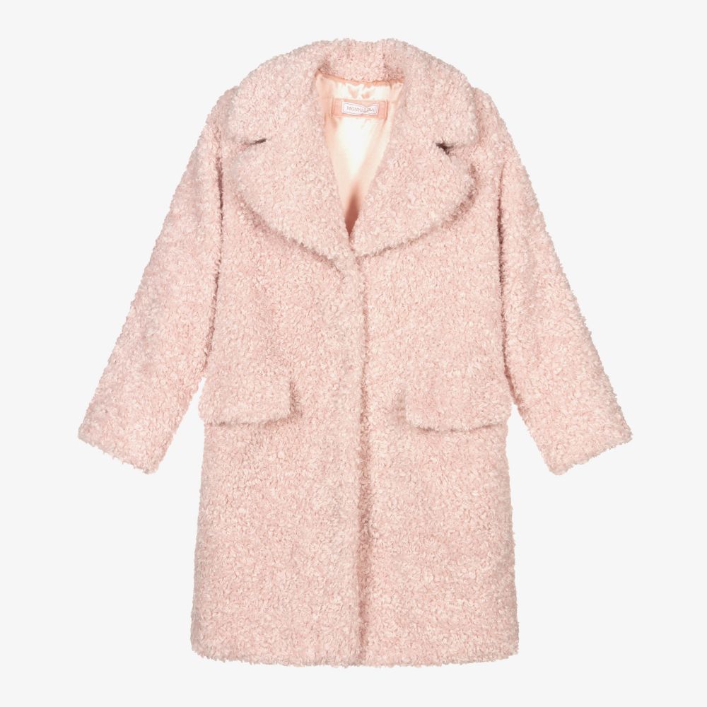 Ladies pink teddy discount coat
