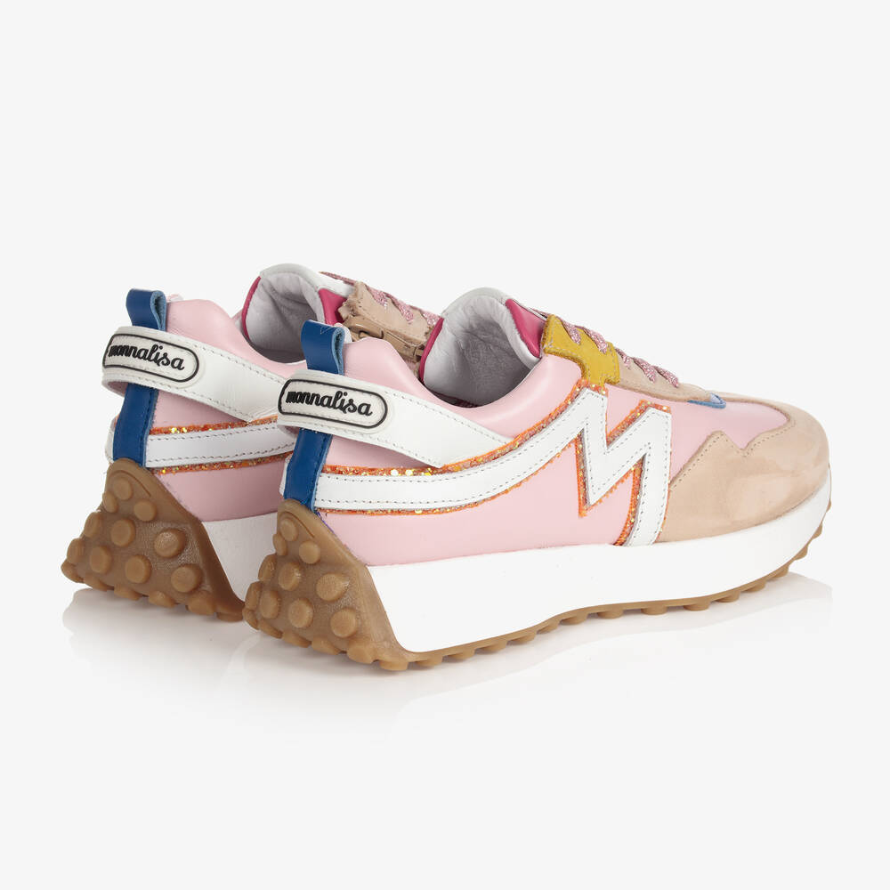 Monnalisa-Teen Girls Pink Trainers | Childrensalon Outlet