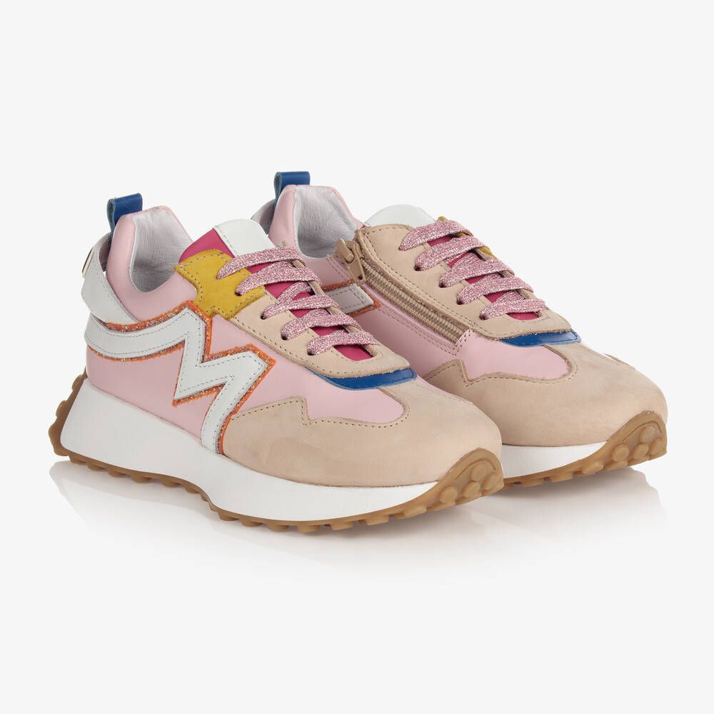 Monnalisa - Teen Girls Pink Trainers | Childrensalon