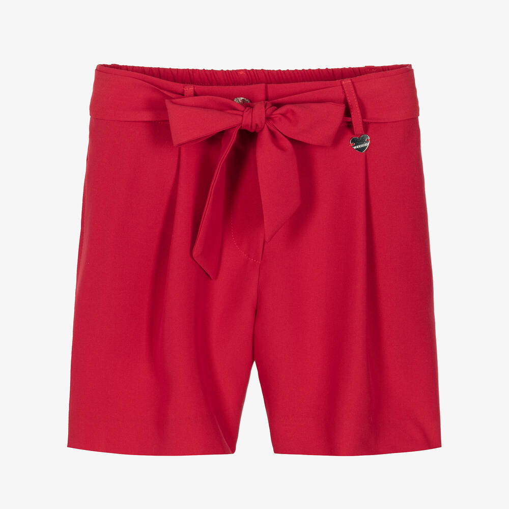 Monnalisa - Rote Teen Shorts für Mädchen | Childrensalon