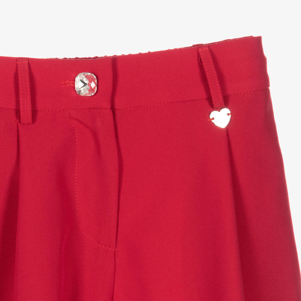 Monnalisa-Teen Girls Red Shorts | Childrensalon Outlet