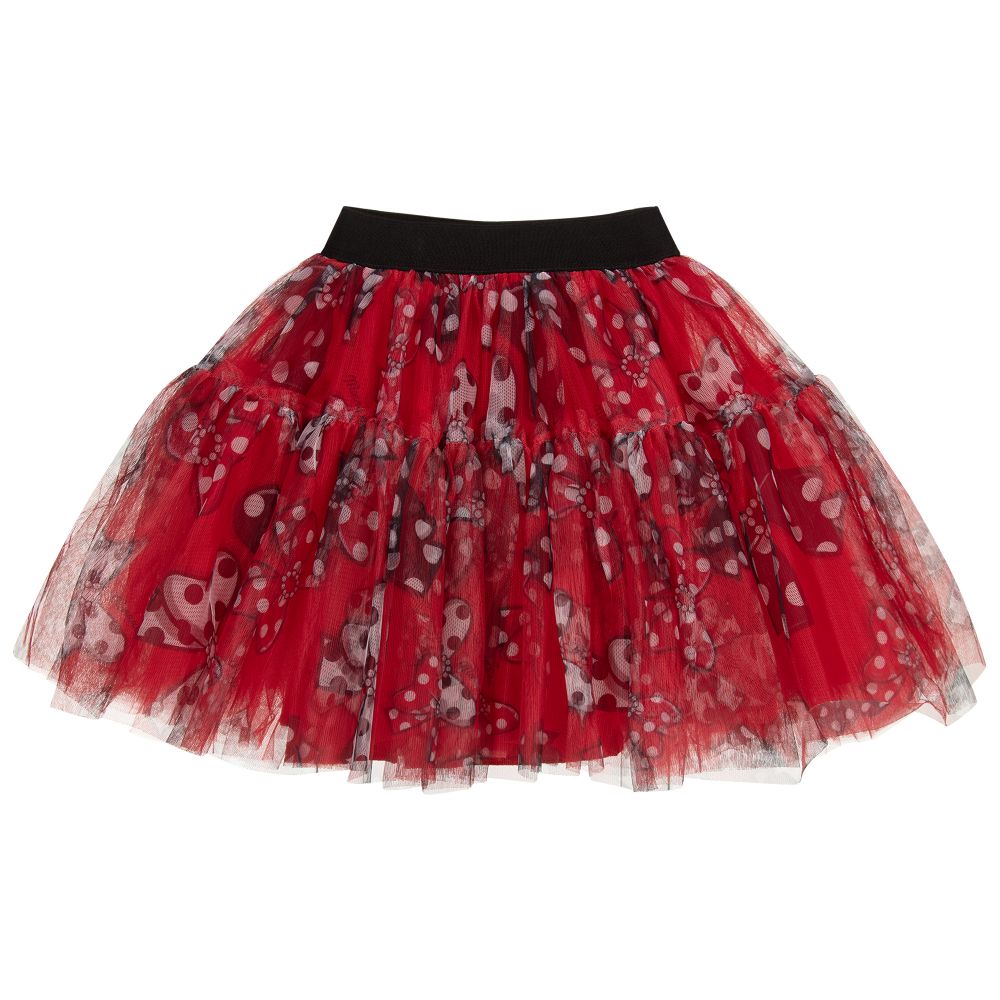 Monnalisa - Teen Girls Red Tulle Skirt  | Childrensalon