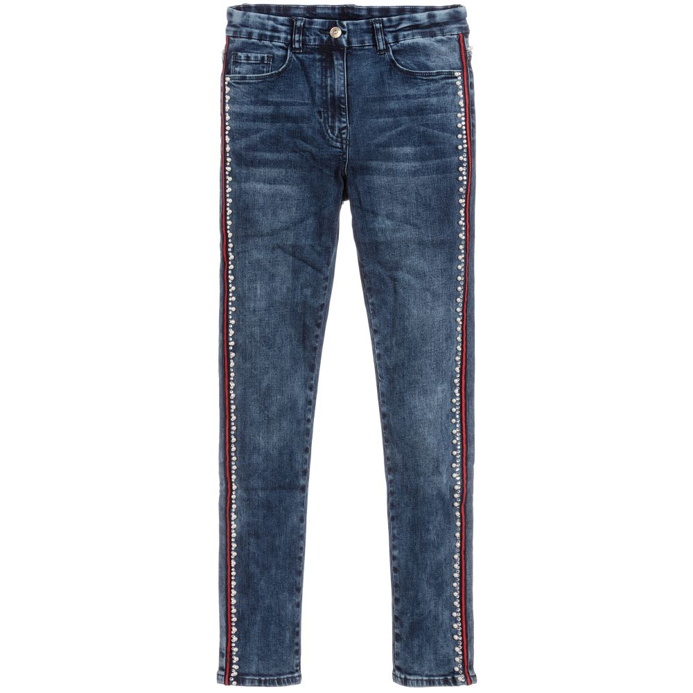 Monnalisa Chic - Teen Girls Straight Jeans | Childrensalon