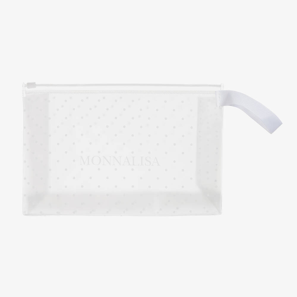 Monnalisa-Бело-розовый купальник с Лолой | Childrensalon Outlet