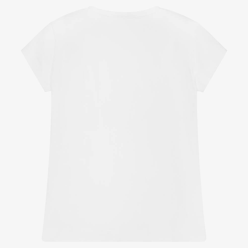 Monnalisa-Белая футболка для девочек-подростков | Childrensalon Outlet