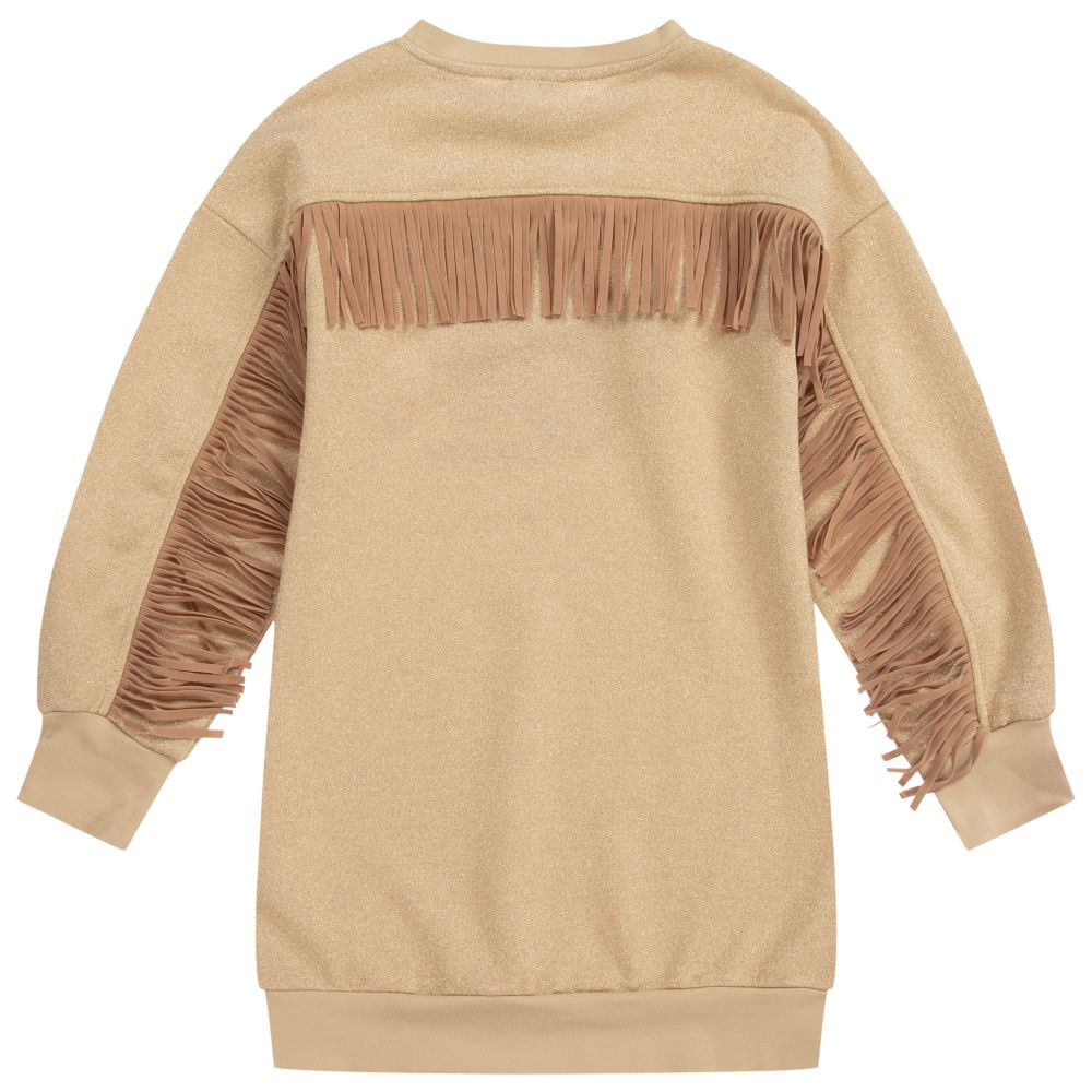 Monnalisa-Teen Gold Disney Dress | Childrensalon Outlet