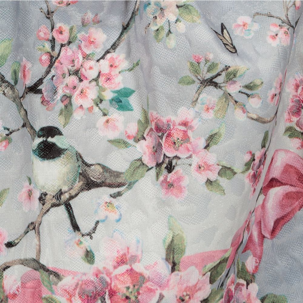 Monnalisa-Teen Grey Floral Skirt | Childrensalon Outlet