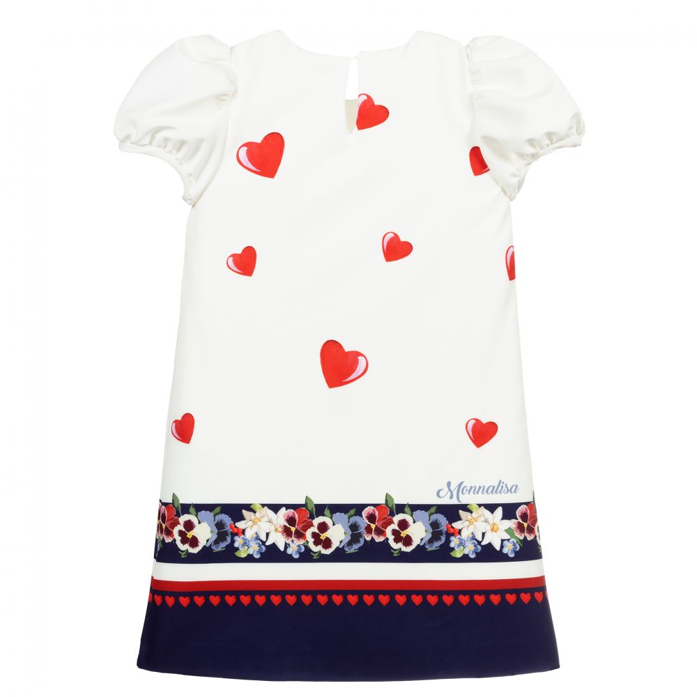 Monnalisa-Teen Ivory Disney Shift Dress | Childrensalon Outlet