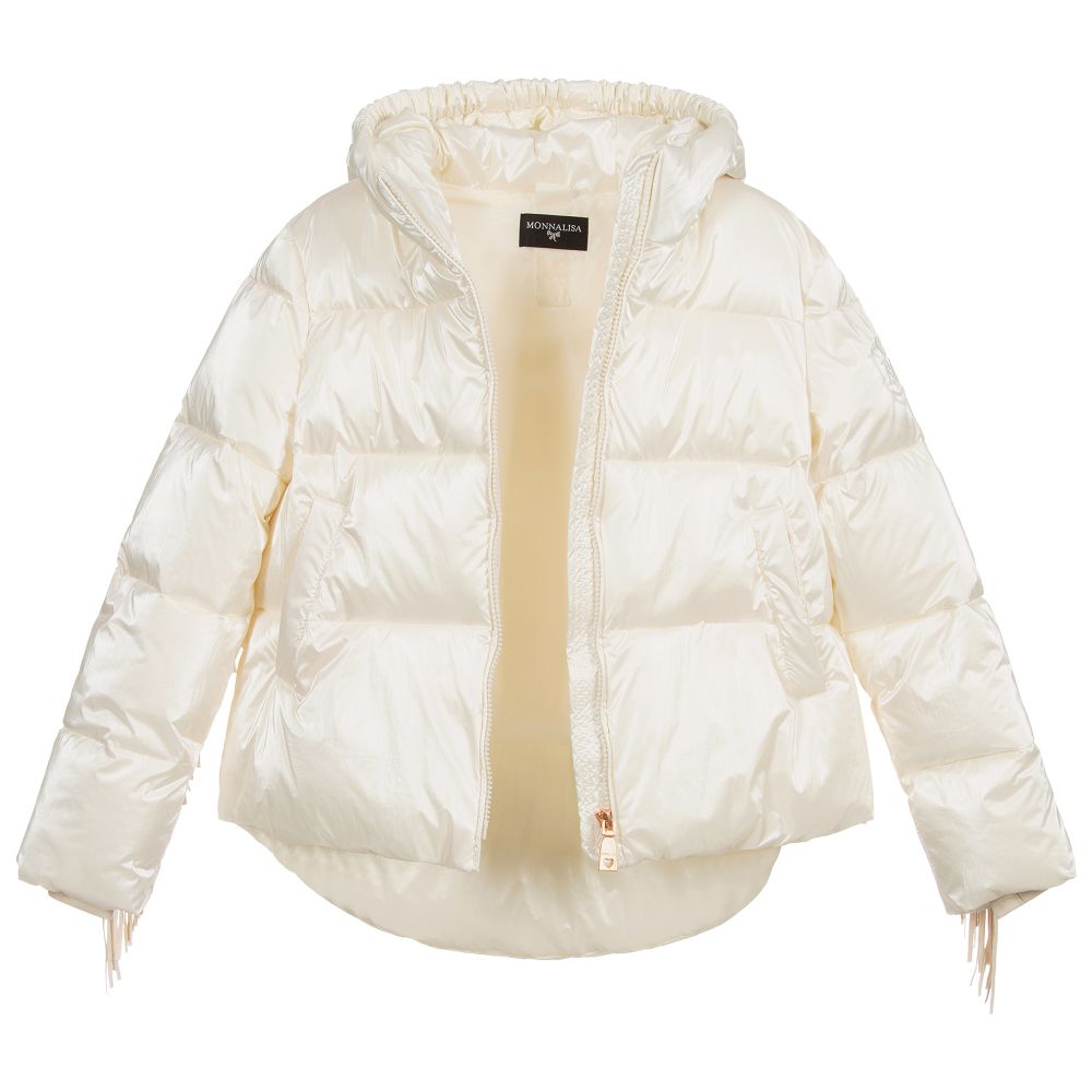 Monnalisa - Teen Ivory Puffer Jacket