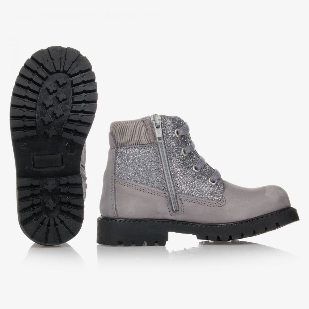 Monnalisa-Teen Leather Glitter Boots | Childrensalon Outlet