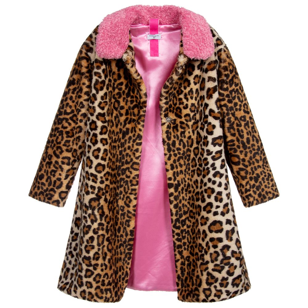 Girls animal print coat store