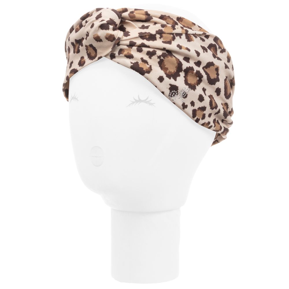Monnalisa-Teen Leopard Print Headband | Childrensalon Outlet