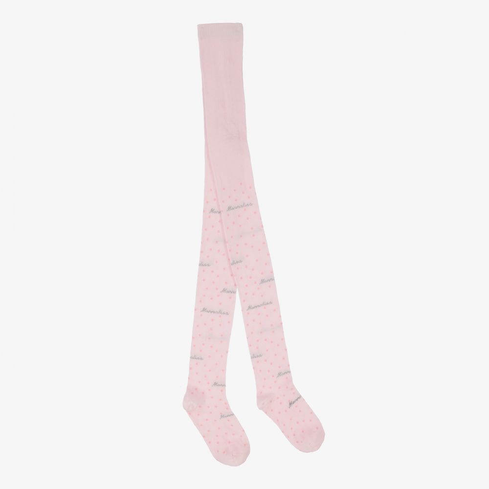 Monnalisa - Teen Pink Cotton Tights | Childrensalon