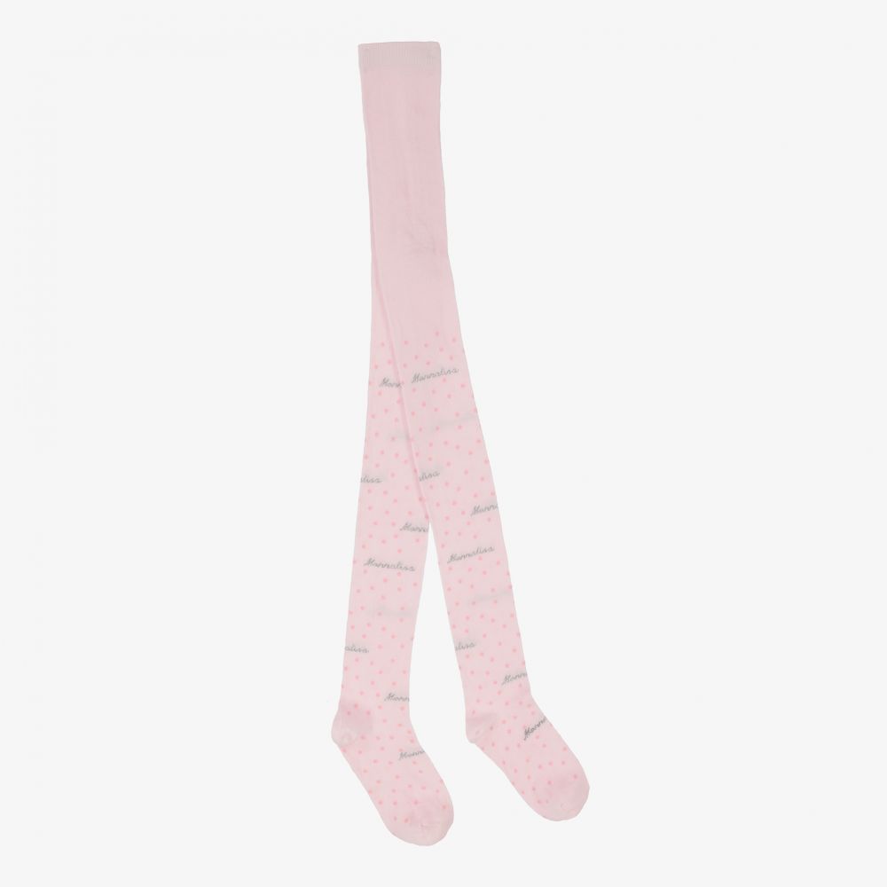 Monnalisa-Розовые хлопковые колготки для подростков | Childrensalon Outlet